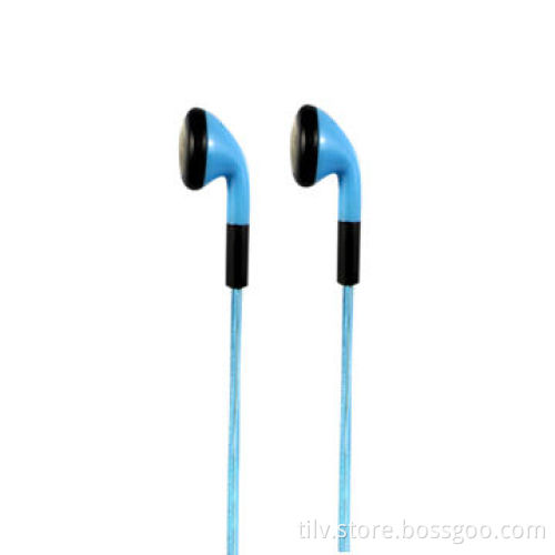 EL flowing light cable in-ear earphone for mobile phone/with hands-free function